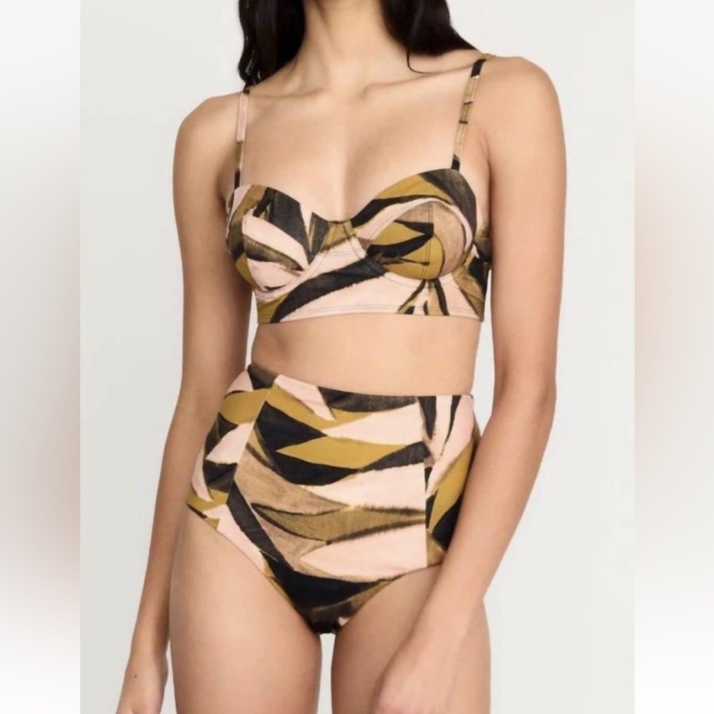 Marie Oliver Swim NWT Womens XS Tropical Sand 2 piece suit